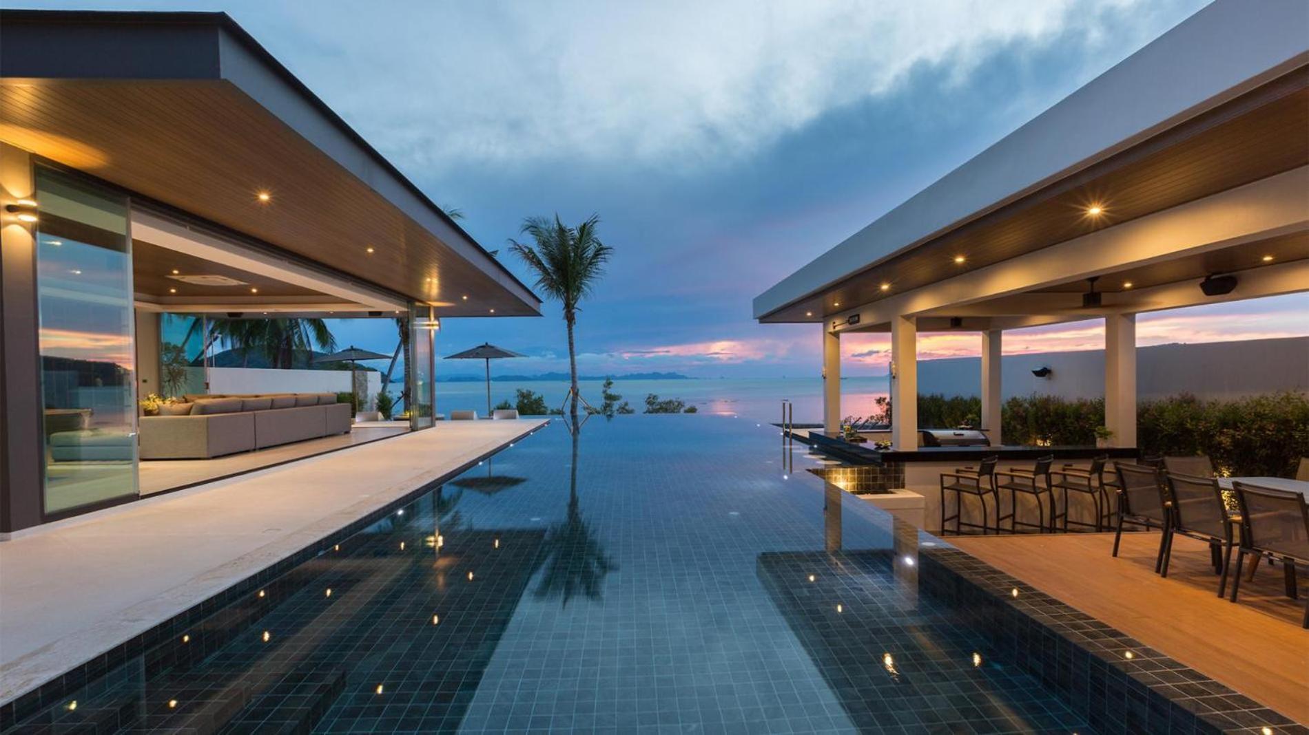 Exclusive Sea Renity A Beachfront Villa Retreat Sleeps 12 Adults And 6 Kids Laem Sor 外观 照片