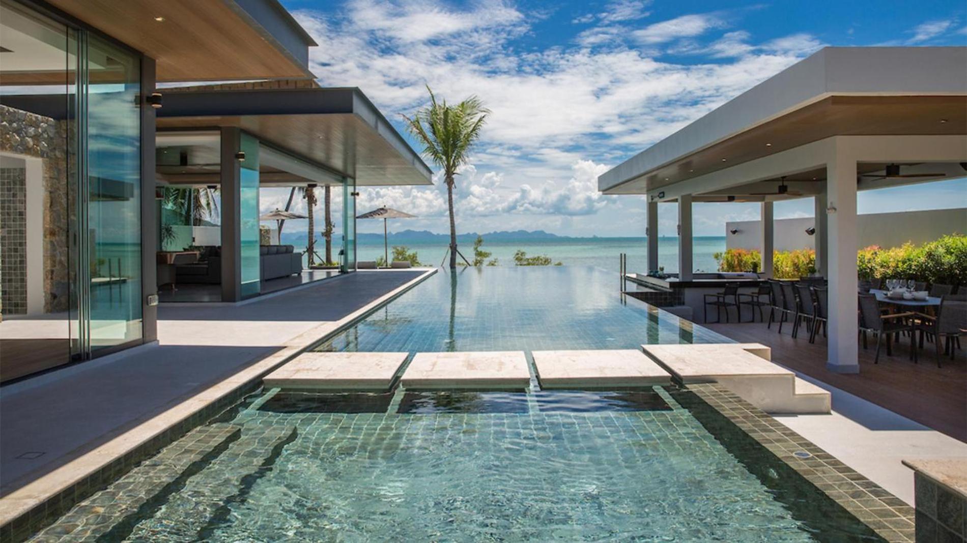 Exclusive Sea Renity A Beachfront Villa Retreat Sleeps 12 Adults And 6 Kids Laem Sor 外观 照片